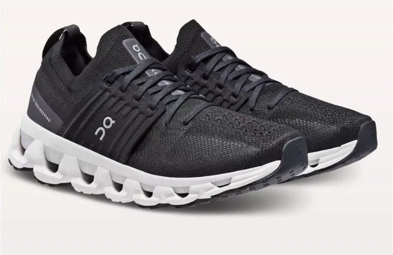 On Running Men's Cloudswift 3 Shoes in All Black-2
